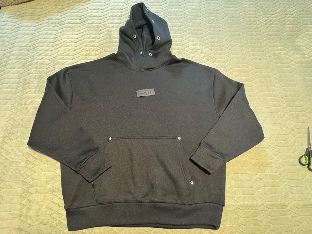 Unisex Saints Studio Black Hoodie Streetwear
